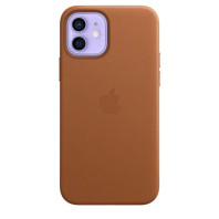 Чохол Leather Case with MagSafe для Iphone 12 mini Saddle brown